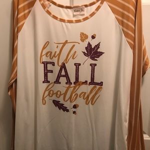 Faith Fall Football Ragland shirt
